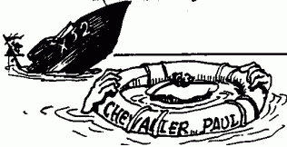 Illustration du Chevalier Paul qui coule