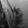 Le Capitaine de Vaisseau Philippe Tailliez lors de la mission au lac de (...)